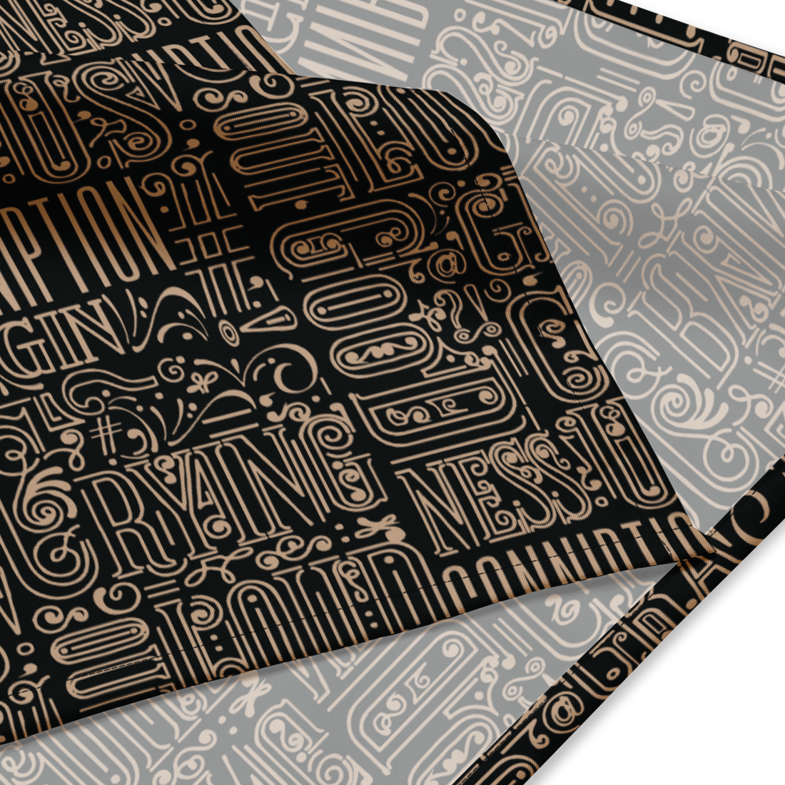 All-over print bandana - from side