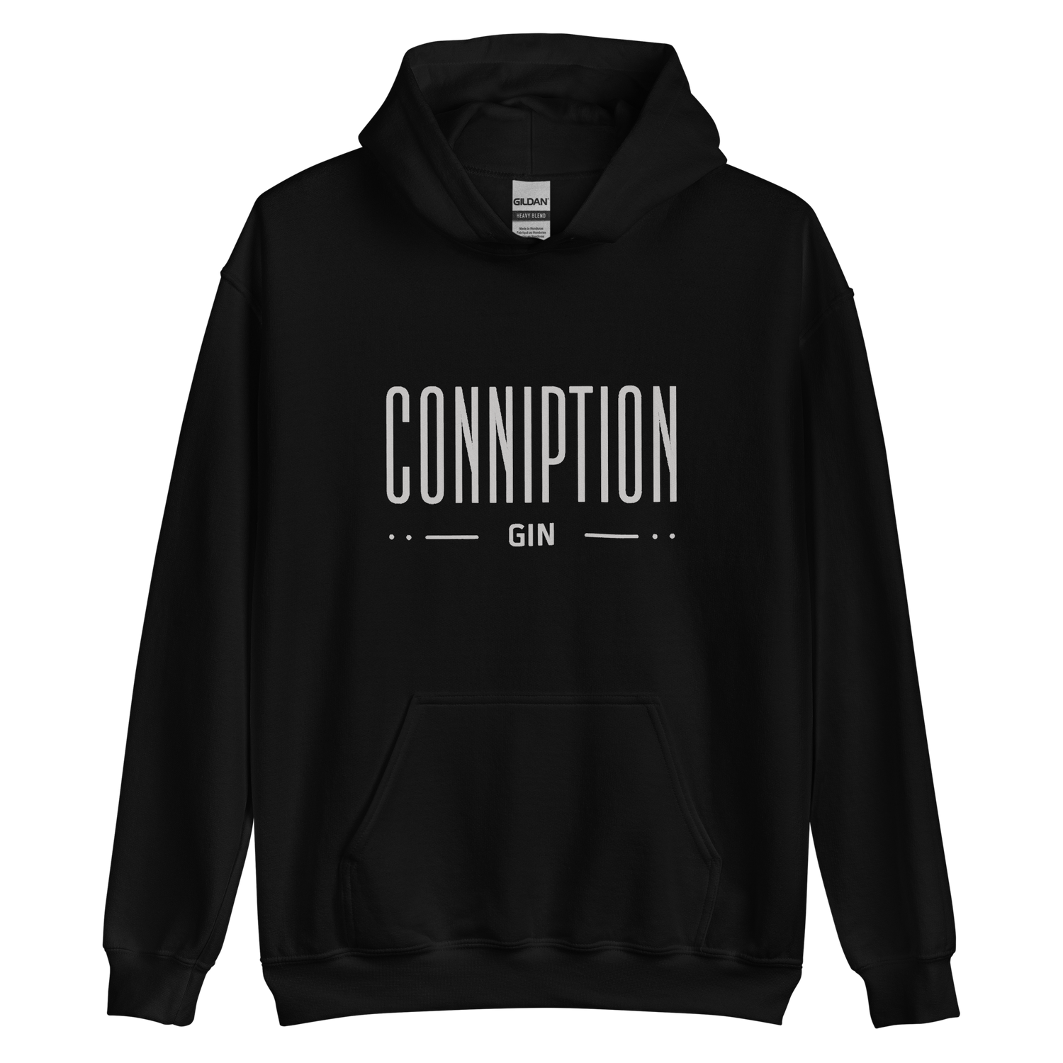 Conniption Gin Branded Hoodie - front.